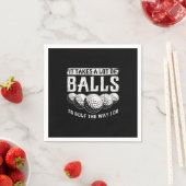 ゴルフにはやり方がボールが多いおもしろい スタンダードカクテルナプキン (インサイチュ)