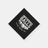 ゴルフにはやり方がボールが多いおもしろい スタンダードカクテルナプキン (角)