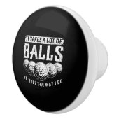 ゴルフにはやり方がボールが多いおもしろい セラミックノブ (右)