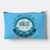ゴルフにはやり方がボールが多い アクセサリーポーチ (裏面)