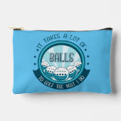 ゴルフにはやり方がボールが多い アクセサリーポーチ (正面)