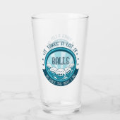 ゴルフにはやり方がボールが多い タンブラーグラス (裏面)