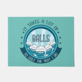 ゴルフにはやり方がボールが多い ドアマット (正面)