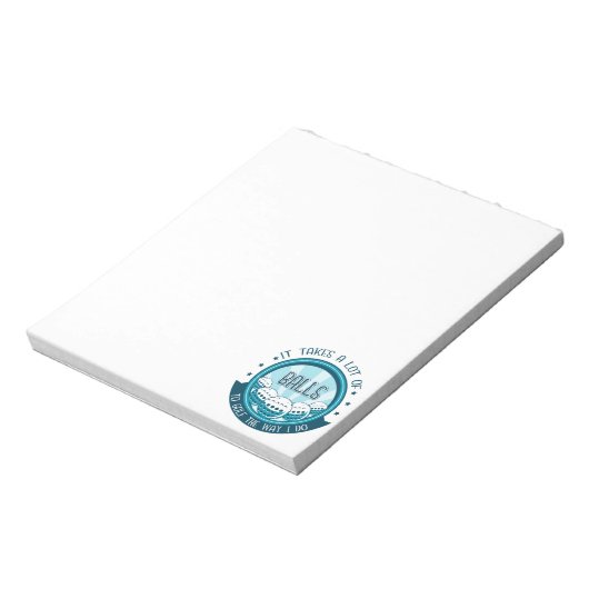 ゴルフにはやり方がボールが多い ノートパッド (回転)