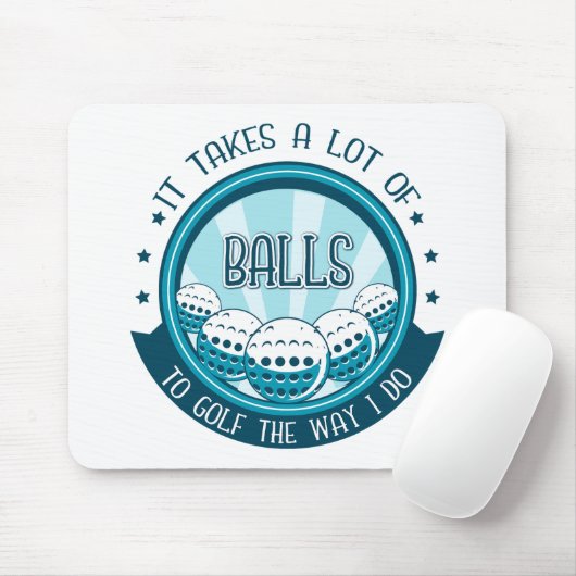ゴルフにはやり方がボールが多い マウスパッド (マウス)
