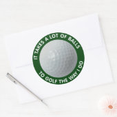 ゴルフにはやり方がボールが多い ラウンドシール (封筒)