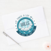 ゴルフにはやり方がボールが多い ラウンドシール (封筒)