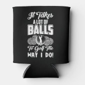 ゴルフにはやり方がボールが多い 缶クーラー (正面)