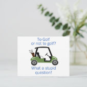 ゴルフにまたはない ポストカード (スタンド正面)