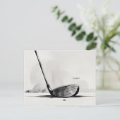 ゴルフのお悔やみ申し上げます　ご冥福をお祈りします " ポストカード (スタンド正面)