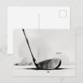 ゴルフのお悔やみ申し上げます　ご冥福をお祈りします " ポストカード (正面/裏面)