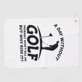 ゴルフのない日 ゴルフタオル (横)