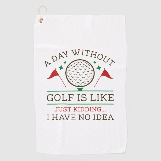 ゴルフのない日 ゴルフタオル (正面)