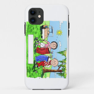 ゴルフのカップルパーソナライズされた- Cartoon iPhone 11 ケース