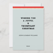 ゴルフのクリスマスグリーティング シーズンカード (裏面)