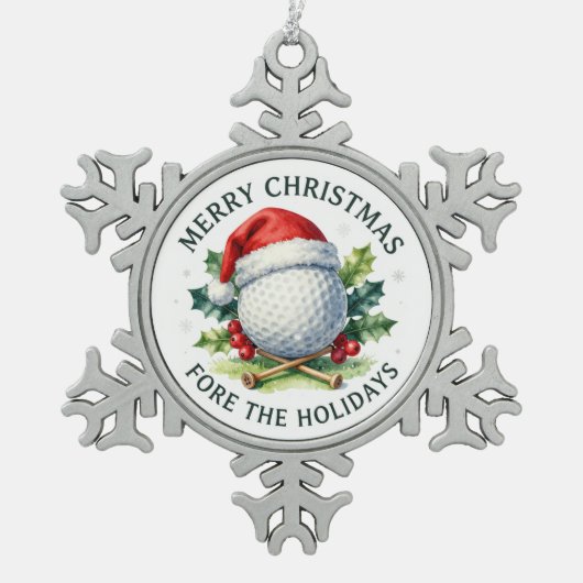 ゴルフのクリスマスツリー オーナメント (正面)