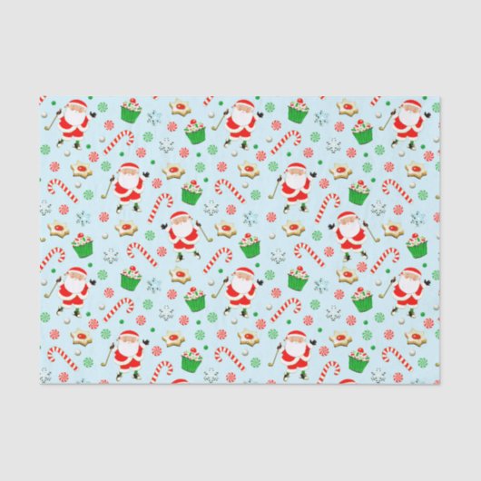 ゴルフのクリスマスプレゼント 薄葉紙 (正面)