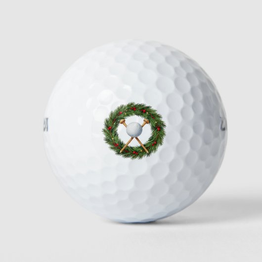 ゴルフのクリスマス ゴルフボール (正面)