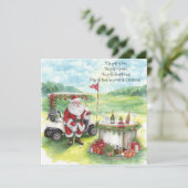 ゴルフのクリスマス  シーズンカード (スタンド正面)