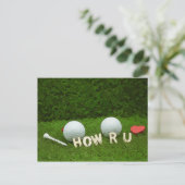 ゴルフのグリーティングカードあなたのゴルファー ポストカード (スタンド正面)