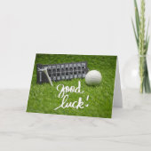 ゴルフのグリーティングゴルフボール幸運カード カード (正面)