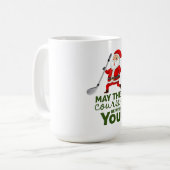 ゴルフのコースはクリスマスのためにあなた方と一緒かもしれない コーヒーマグカップ (正面左)
