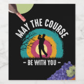 ゴルフのコースはワインのデザインで ワインラベル (シングルラベル)