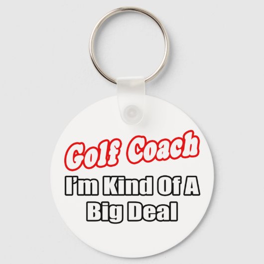 ゴルフのコーチ…大きな取引 キーホルダー (正面)
