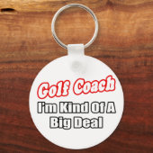 ゴルフのコーチ…大きな取引 キーホルダー (正面)