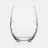 ゴルフのゴルファーのボールクラブカクテル ステムなしワイングラス (右)