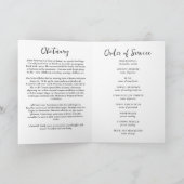 ゴルフのゴルファーの写真お祝いの生活葬儀 プログラム (内部)