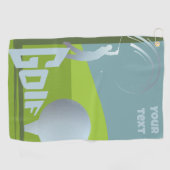 ゴルフのゴルファーゴルフクラブリゾート設備 ゴルフタオル (横)