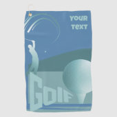 ゴルフのゴルファーゴルフクラブリゾート設備 ゴルフタオル (正面)