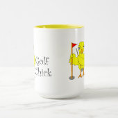 ゴルフのシック文字 マグカップ (中央)