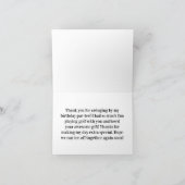 ゴルフのスイングでお誕生日おめでとうカード サンキューカード (内部)