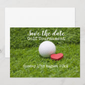 ゴルフのトーナメントでの結婚式の日程を保存 セーブザデート (正面/裏面)
