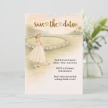 ゴルフのバチェロレッテの女性ゴルファーがゴルフをしている