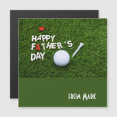 ゴルフのパパのためのゴルフボールとティーハッピーパパの日 (正面/裏面)
