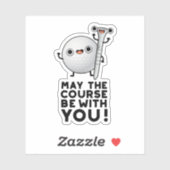 ゴルフのパンでコースをおもしろい楽しみたい シール (シート)