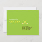 ゴルフのパーティー名門私立校風の. 招待状 (裏面)