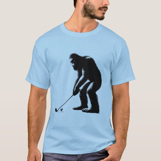 ゴルフのビッグフット Tシャツ (正面)