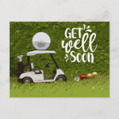 ゴルフのプレーヤーが早く回復しますように ポストカード (正面)