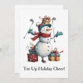 ゴルフのホリデーシーズンを祝おう！ シーズンカード (正面/裏面)