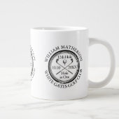 ゴルフのホールインワンパーソナライズされた ジャンボコーヒーマグカップ (右)