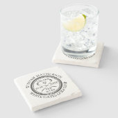 ゴルフのホールインワンパーソナライズされた ストーンコースター (横)