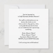 ゴルフのボールがテーマのゴルフ ブライズシャワー セーブザデート (裏面)