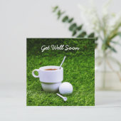 ゴルフのボールと紅茶で早く回復して (スタンド正面)