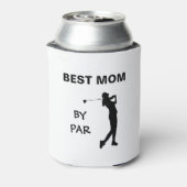 ゴルフのママのゴルファーPun母の日の最高のママBy Par 缶クーラー (缶裏面)