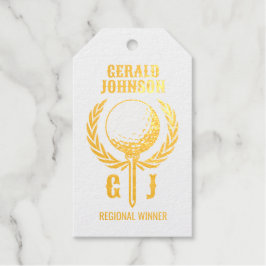 ゴルフのモノグラム ワレン デザイン付き ギフトタグ