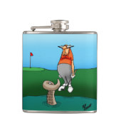 ゴルフのユーモアのフラスクギフト フラスク (正面)